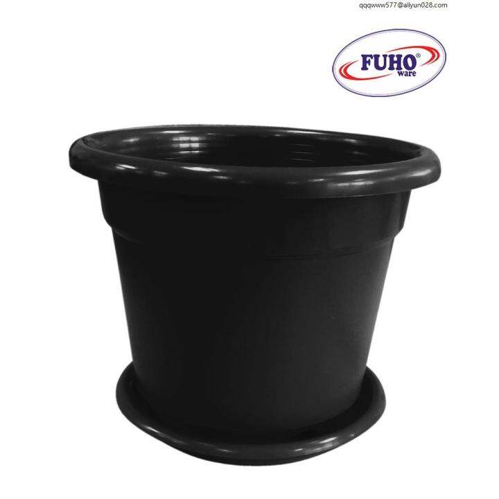 plastic pots for plants wholesale ♣FUHO 9 Inch Flower Pot with Tray