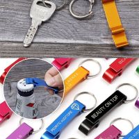 ™ Beer Bottle Opener Protable Wedding Party Favor Gift Free Laser Engrave Logo Customized Keychain Bar Tool Drink Opener Brewery