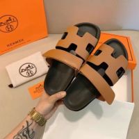 Axige the same style thick-soled herr mesˉ womens outer wear leather 2023 summer new fashion slippers muffin sandals and slides