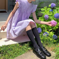 Spot parcel post Girly Heart Summer Purple French Style Flying Sleeve Dress Organ Pleated Sweet Skirt 2023 New Womens Clothing