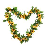 Sunflowers Artificial Flowers Sunflower Artificial Flowers Realistic Greenery Garland 95in Sunflower Wedding Decorations Summer Flower Garland for Holiday Wedding Arch Home Doorway great gift