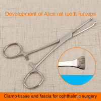 Double Eyelid Rat Tooth Forceps Stainless Steel Ophthalmic Instrument Tool Tissue Clamp Rat Tooth Forceps Extraction Pliers