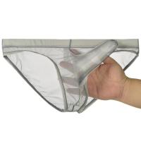 【hot】 3XL Large Size Mens Low Waist Transparent Thong Elephant Ultra Thin Mesh T Pants Gun Egg Separation Briefs