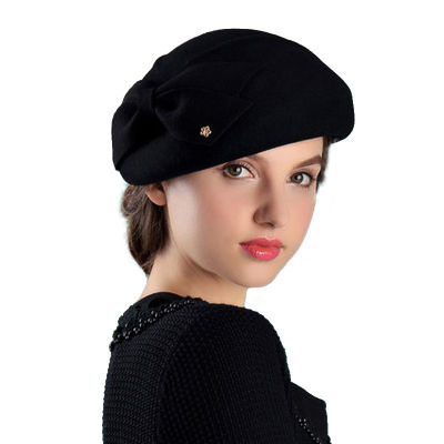 FS French Berets Caps For Women Fashion 100 Wool Felt Fedora Hat Winter Blue Purple Red Church Female Vintage Cloche Hats