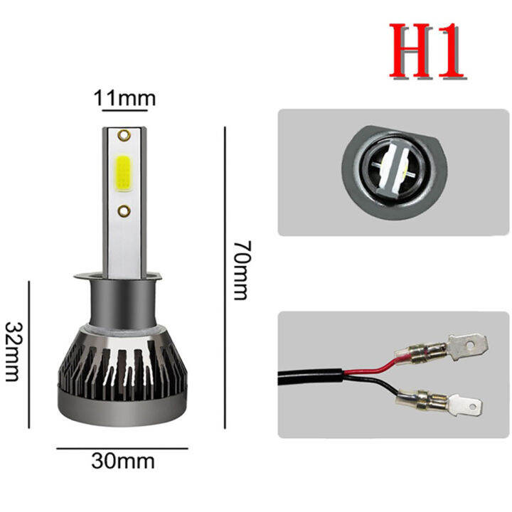 2ชิ้นรถไฟตัดหมอกหลอดไฟ-h1-h11-h4อัตโนมัติไฟตัดหมอก-ip68กันน้ำไฟหน้ารถชุดแปลง9005-9006-h7สำหรับชิ้นส่วนรถยนต์