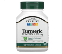 21st Century Turmeric Complex 500 mg 60 Vegetarian Capsules