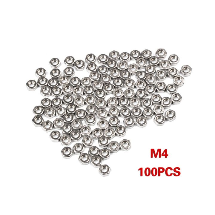 jie-yuan-50-100pcs-m2-m3-m4-m5-m6สแตนเลส-hex-nut-hexagon-nuts-เมตริกด้ายชุดสำหรับสกรูสกรู