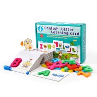 New Childrens English Alphabet Cognitive Toys Childrens Early Education Puzzle Enlightenment Learning Cards Gifts for Children Flash Cards Flash Car
