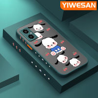 YIWESAN เคสสำหรับ Xiaomi Poco M4 5G Redmi Note 11R ลายการ์ตูนน่ารักลาย Pochacco ขอบสี่เหลี่ยมซิลิโคนนิ่มเคสแข็งเคสมือถือกันกระแทกเคสป้องกันกล้องฝาปิดเลนส์เต็มตัว