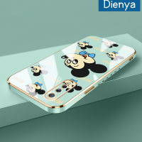 เคส Dienya สำหรับ Vivo S1 S1 Pro เคสการ์ตูนแฮปปี้มิกกี้ใหม่กรอบสี่เหลี่ยมเคลือบพื้นผิวเคสนิ่มซิลิกาเจลกันกระแทกเคสมือถือรวมเลนส์กล้องถ่ายรูปฝาครอบป้องกัน