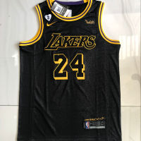 Top-quality Mens Los Angeles Lakerss 24 Kobee Bryantt 2020/21 Black Mamba Swingman Jersey - Black