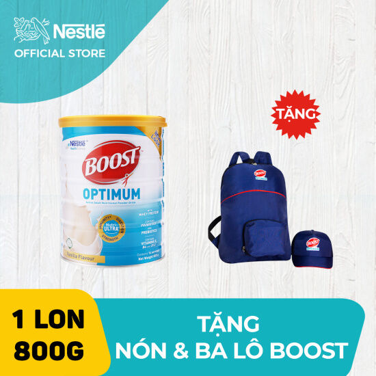 Sản phẩm dinh dưỡng y học boost optimum 800g + tặng bộ balo và nón boost - ảnh sản phẩm 1