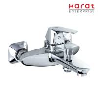 Karat Faucet ก๊อกผสมอ่างอาบน้ำแบบก้านโยกติดผนัง สำหรับฝักบัวสายอ่อน KF-30-720-50