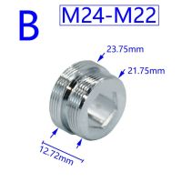 ทองเหลือง1/2 "M16 M17 M18 M19 M22 M24 M28 M32ด้ายชายหญิงสำหรับ Bubbler ก๊อกเครื่องกรองน้ำข้อต่อทองแดง