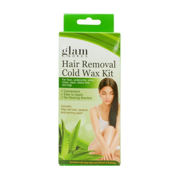 Glamworks Hair Removal Cold Wax Kit Aloe And Vitamin E 50g Lazada Ph 4658