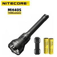 NITECORE MH40S Flashlight 1500Lumens long-range TYPE-C Rechargeable LED Torch Tactical with 2pcs Battery Wireless Remote Switch Rechargeable  Flashlig