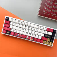 137 Keys Two Anime Theme keycaps Cherry profile แป้นพิมพ์เครื่องกล Caps ปุ่มกดจับคู่สีแดง