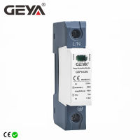 GEYA GSP9 1ขั้วโลกป้องกันไฟกระชาก20KA-40KA SPD AC275V AC385V 400โวลต์440โวลต์ SPD บ้านป้องกันไฟกระชาก1จุด N Din R Ail