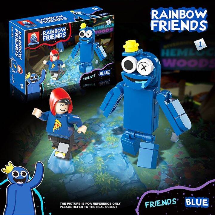 Ready Stock】8pcs/set Roblox Rainbow Friends Building Block Toy