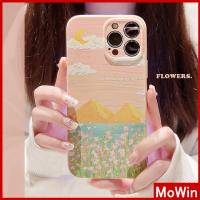 Mowin - เข้ากันได้สำหรับ เคสไอโฟน เคสไอโฟน11 เคส เคสไอโฟนครีมเคลือบเงาฟิล์มนุ่ม กันกระแทกเคสกล้องป้องกันภาพวาดสีน้ำมันสวยงามเข้า