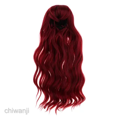 [CHIWANJI] BJD Doll Full Wig 9-10" 22-24cm for 1/3 SD DZ DOD  Wavy Curly Hair Bang