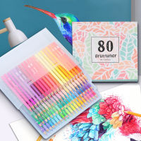 Andstal Brutfuner 80 Colors Oil HB Colored Pencils Sketch Bright Colors Non-toxic Color Pencil For Drawing School Art Supplies