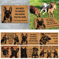 Doormat Dog Rottweiler 3d Printed Doormat Non Slip Door Floor Mat Decor Porch Doormat Drop No Need To Knock We Know YouRe Here