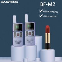 BF-M1 Baofeng 1/2ชิ้น/M2เครื่องส่งรับวิทยุขนาดเล็กมืออาชีพ USB ชาร์จโดยตรง UHF 400-470Mhz พร้อมชุดหูฟังสำหรับ888S วิทยุสื่อสารสองทาง