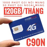 SIM 4G MOBIFONE C90N 120GB  4GB NGÀY  MIỄN PHÍ THÁNG ĐẦU thumbnail