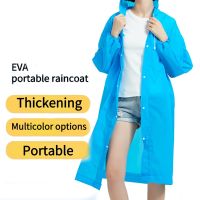 【LZ】♧☁  Impermeável reutilizável unisex Poncho impermeável de alta qualidade transparente mulheres e homens adultos e crianças EVA terno de acampamento