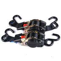 Universal Tools New Tie Down Belts With Automatic Rollup Auto Retractable Easy To Carry Ratchet Tie Down Starp S-hooks