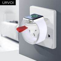 URVOI ที่ชาร์จแบบไร้สายสำหรับนาฬิกาซีรีส์5 4 3 2 1แบบพกพาเครื่องชาร์จ USB ขาตั้งแม่เหล็กที่มีประโยชน์2W ซ่อมปลั๊กอินพุต