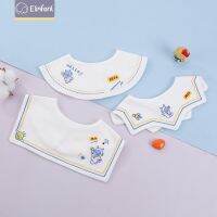 【CC】 Elinfant 3pcs 0-3Y embroidery baby saliva towel flower drool bibs