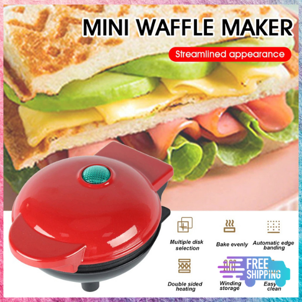 Mini electric Waffles Maker Bubble Egg Cake Oven Breakfast Waffle