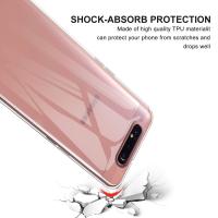 Transparent Silicone TPU Case for Samsung Galaxy A80 A90 5G Mobile Phone Back Cover 360 SamsungA80 Clear Fundas