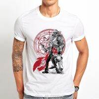 Japan Anime Fullmetal Alchemist Brothers Funny T Shirt Men Tees Summer New White Casual O neck Cool Vintage Tshirt XS-6XL