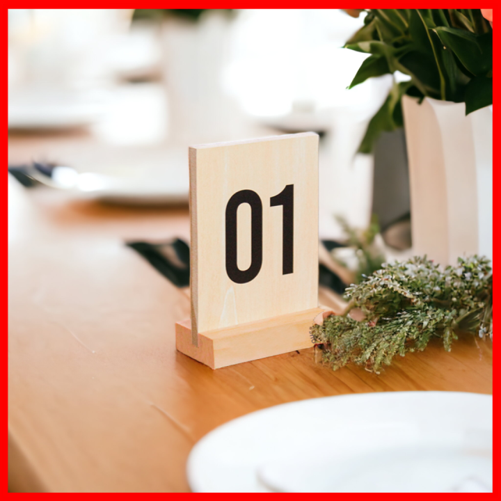 Table Number Dining Table Number sign Table Number sign For
