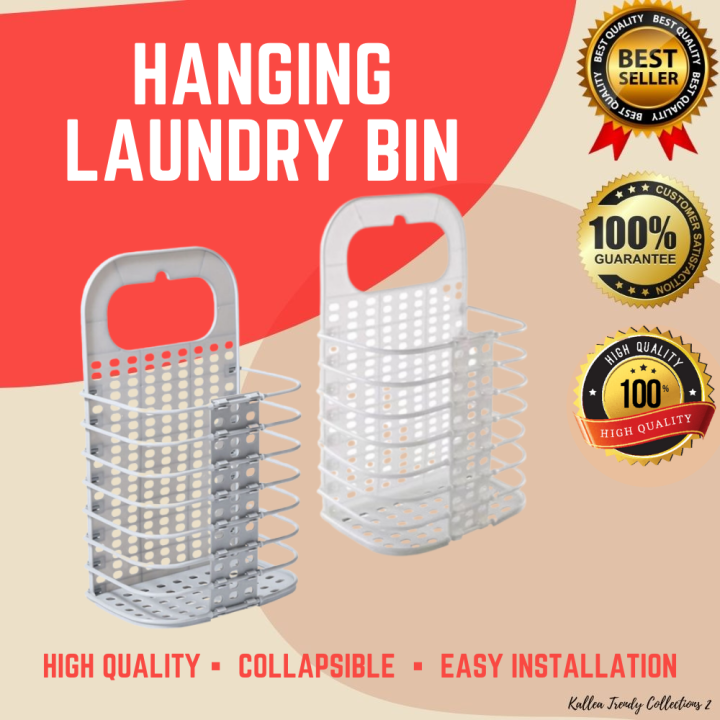 Best Seller High Quality Foldable Hanging Laundry Bin Dirty Clothes Bin Foldable Dirty