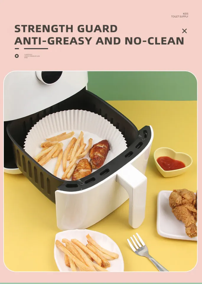 Disposable Air Fryer Tray Liner Paper Pad Non-Stick Cooking Mat Baking  Paper Filters Silicone Oil Paper Kitchen Appliances, 50PCS/Pack, 6.3*1.77in  - China Air Fryer Paper and Air Fryer Paper Liners price