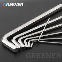 GREENER 1ชิ้น1.5มิลลิเมตร-17มิลลิเมตร Hex Key อัลเลนประแจเมตริกขนาดโครเมียมวานาเดียมเหล็กประแจหัวแบนยาวเครื่องมือซ่อมแซมด้วยตนเอง