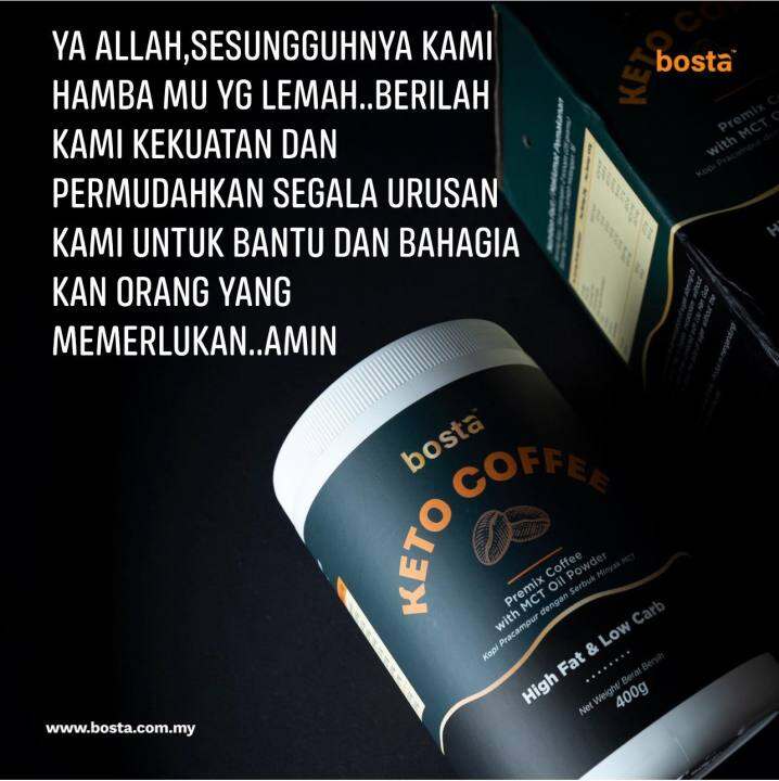 [CNY SALE] BOSTA Keto Coffee Bulletproof Coffee SEMENANJUNG SAHAJA dari
