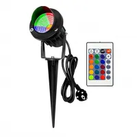 10W COB RGB Garden Lamp Outdoor LED Lawn Light with Remote Waterproof IP65 Landscape Spot Spike Light AC85-265V EUUS