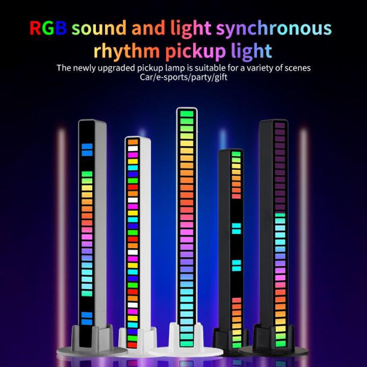 rgb-เพลงหลากสีไฟเสียงควบคุมแบบซิงโครนัสจังหวะอินเทอร์เน็ตบาร์ไฟ-led-รถยอดนิยม