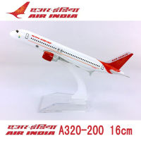 16เซนติเมตร1:400แอร์บัส A320-200รุ่นอากาศอินเดียสายการบินสายการบินสายการบินที่มีฐานโลหะผสมเครื่องบินเครื่องบินสะสมแสดงของเล่นรุ่น