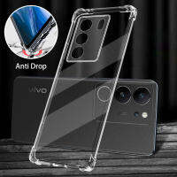 V29เคสสำหรับ Vivo โทรศัพท์ไร้ขอบแบบไม่มีขอบโปร่งใส Pro Lite V29 V29บางน้ำหนักเบา5ก. 2023 TPU ฝาหลังป้องกันเคสแข็งกันแรงกระแทก