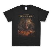 ย้อนยุคเสื้อยืด พิมพ์ลาย Game of Thrones House of The Dragons สําหรับผู้ชาย ส่งฟรี