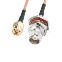 Factory sales RF Coaxial cable TNC to SMA connector TNC female to SMA male Plug RG316 Pigtail cable 15cm free shipp Electrical Connectors