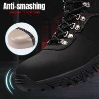 Transformern Mens Work Safety Boots รองเท้าป้องกันการก่อสร้าง Anti-Smashing Anti-Puncture สะท้อนแสงป้องกัน Boots