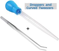 hot【cw】 Changer Droppers Pipette Feeder Waste Cleaner and Curved Feeding Tongs for Aquarium Aquatic