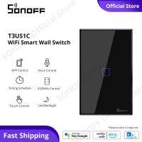 SONOFF TX T3US WiFi สวิตช์ผนังสวิตช์ไฟอัจฉริยะสวิตช์ผนังสัมผัสด้วยลวดที่เป็นกลาง, 1/2/3 GANG โมดูลสวิตช์บ้านอัจฉริยะ eWeLink APP ควบคุมระยะไกลการควบคุม RF การควบคุมเสียง